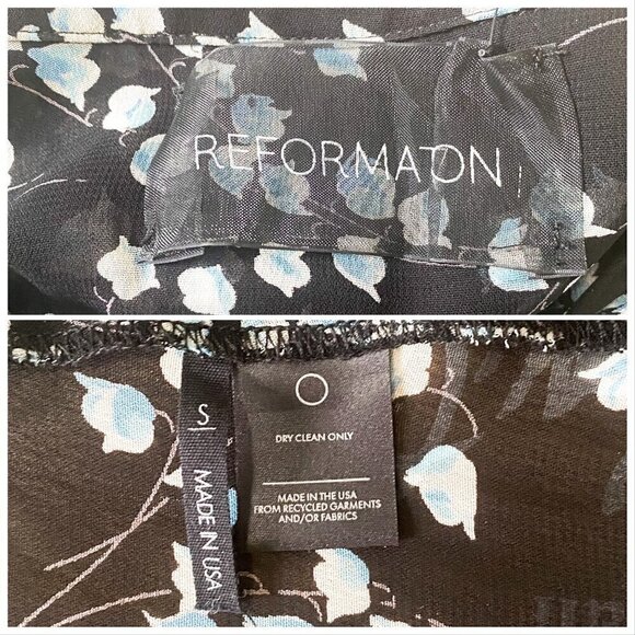 REFORMATION  Floral Print Sheer Sleeveless Maxi Tent Dress, Size S, with slip - Picture 8 of 16